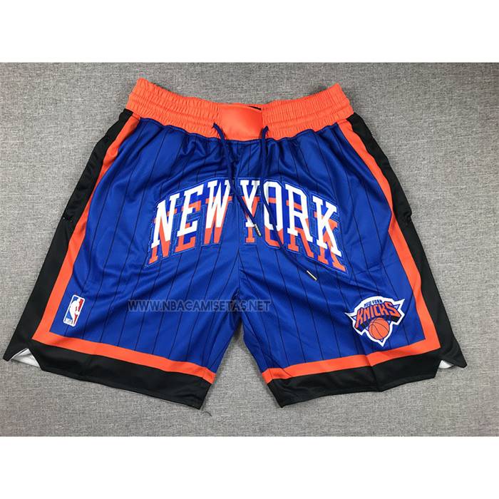 Pantalone New York Knicks Ciudad 2024 Just Don Azul